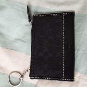 Coach mini skinny ID case.. card holder/coin holder with keyring
